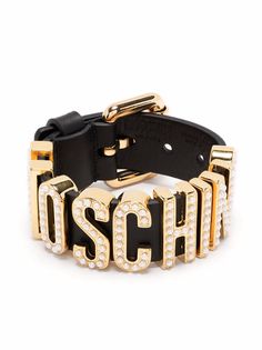 Moschino браслет с логотипом
