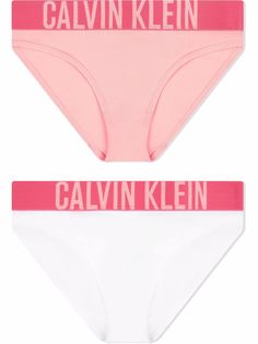 Calvin Klein Kids комплект из двух трусов-брифов с логотипом