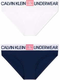 Calvin Klein Kids комплект из двух трусов-брифов с логотипом