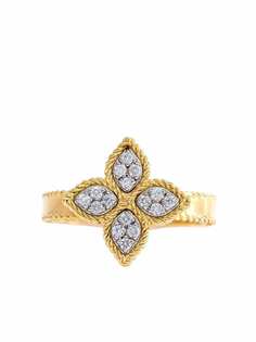Roberto Coin кольцо Princess Flower из желтого золота с бриллиантами
