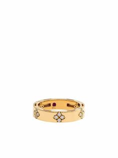 Roberto Coin кольцо Love in Verona из желтого золота с бриллиантами
