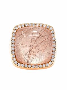 Roberto Coin кольцо Cocktail из розового золота с бриллиантом