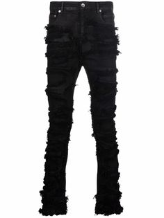 Rick Owens DRKSHDW джинсы Detroit-cut кроя слим