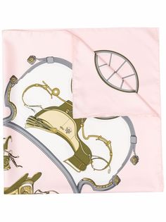 Hermès шелковый платок Springs 2000-х годов Hermes