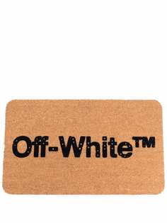 Off-White придверный коврик с логотипом