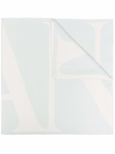 LANVIN шарф вязки интарсия с логотипом