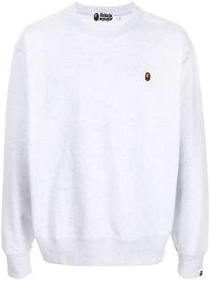 A BATHING APE® толстовка с вышитым логотипом Bape