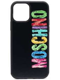 Moschino чехол для iPhone 12/12 Pro с логотипом