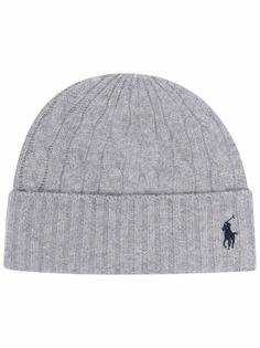 Polo Ralph Lauren шапка бини Polo Pony фактурной вязки