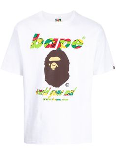 A BATHING APE® футболка World Gone Mad с логотипом Bape