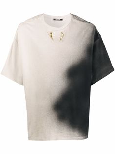 Roberto Cavalli футболка с эффектом градиента