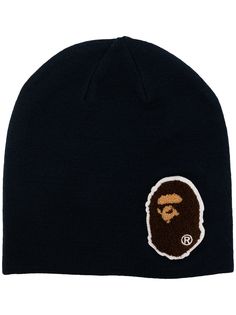 A BATHING APE® шапка бини с нашивкой-логотипом Bape