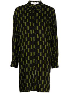 DVF Diane von Furstenberg короткое платье-рубашка Jorge