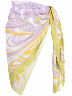 Emilio Pucci парео с принтом Onde