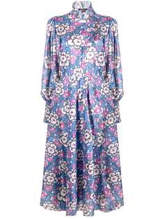 Isabel Marant шелковое платье-рубашка с цветочным принтом