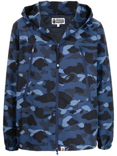 A BATHING APE® куртка с капюшоном и камуфляжным принтом Bape