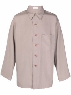 Lemaire шелковая рубашка оверсайз