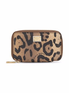 Dolce & Gabbana ключница с леопардовым принтом