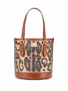 Dolce & Gabbana сумка-тоут с леопардовым принтом