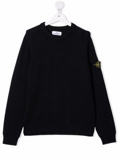 Stone Island Junior джемпер с нашивкой-логотипом