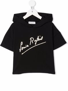 SONIA RYKIEL ENFANT худи с короткими рукавами и логотипом