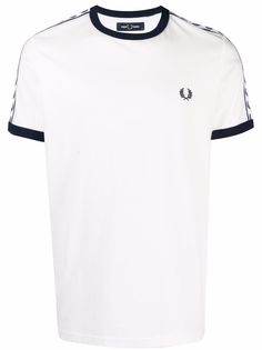 FRED PERRY футболка с вышитым логотипом