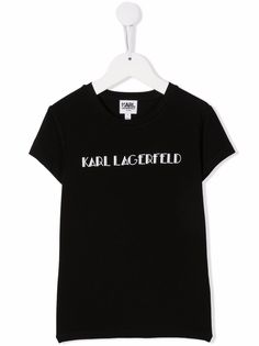 Karl Lagerfeld Kids футболка с логотипом