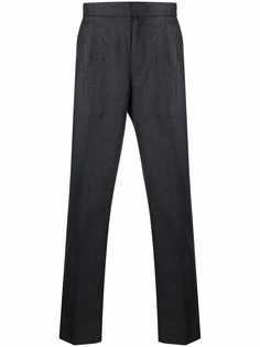 Officine Generale шерстяные брюки прямого кроя