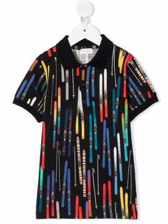 Paul Smith Junior рубашка поло с графичным принтом
