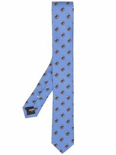 Fendi галстук в горох с логотипом