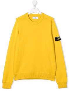 Stone Island Junior джемпер с нашивкой-логотипом