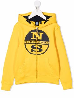 North Sails Kids худи из органического хлопка на молнии
