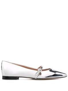 Dee Ocleppo балетки с эффектом металлик