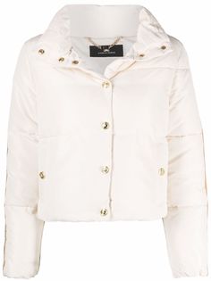 Elisabetta Franchi пуховик с логотипом