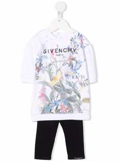Givenchy Kids спортивный костюм с цветочным принтом