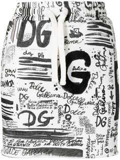 Dolce & Gabbana юбка мини с логотипом