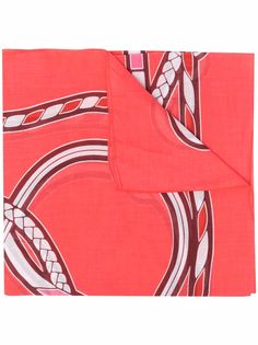 Hermès платок 2000-х годов с принтом Hermes