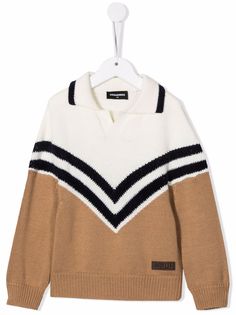 Dsquared2 Kids трикотажный джемпер в двух тонах