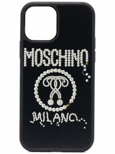 Moschino чехол для iPhone 12/12 Pro с логотипом