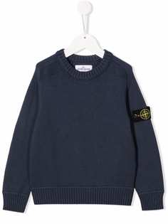 Stone Island Junior джемпер с нашивкой-логотипом