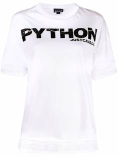 Just Cavalli футболка с принтом Python