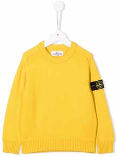 Stone Island Junior джемпер с нашивкой-логотипом