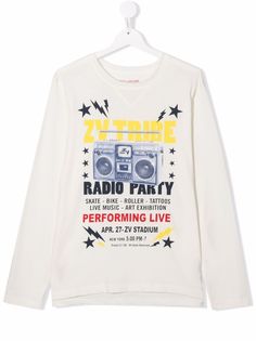 Zadig & Voltaire Kids футболка с графичным принтом