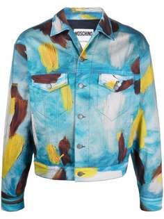 Moschino джинсовая куртка с принтом
