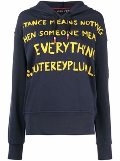 Peuterey худи с принтом и длинными рукавами