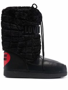 Love Moschino сапоги с искусственным мехом и логотипом