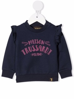 TRUSSARDI JUNIOR толстовка с оборками и логотипом