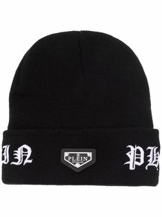 Philipp Plein шапка бини с вышивкой
