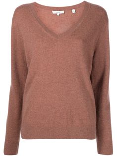 Vince кашемировый джемпер с V-образным вырезом