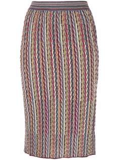 M Missoni трикотажная юбка с графичным принтом
